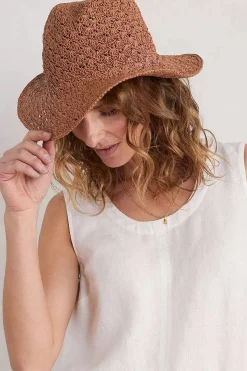 Hats<Seasalt Cornwall Ocean Sky Paper Crochet Hat Basket