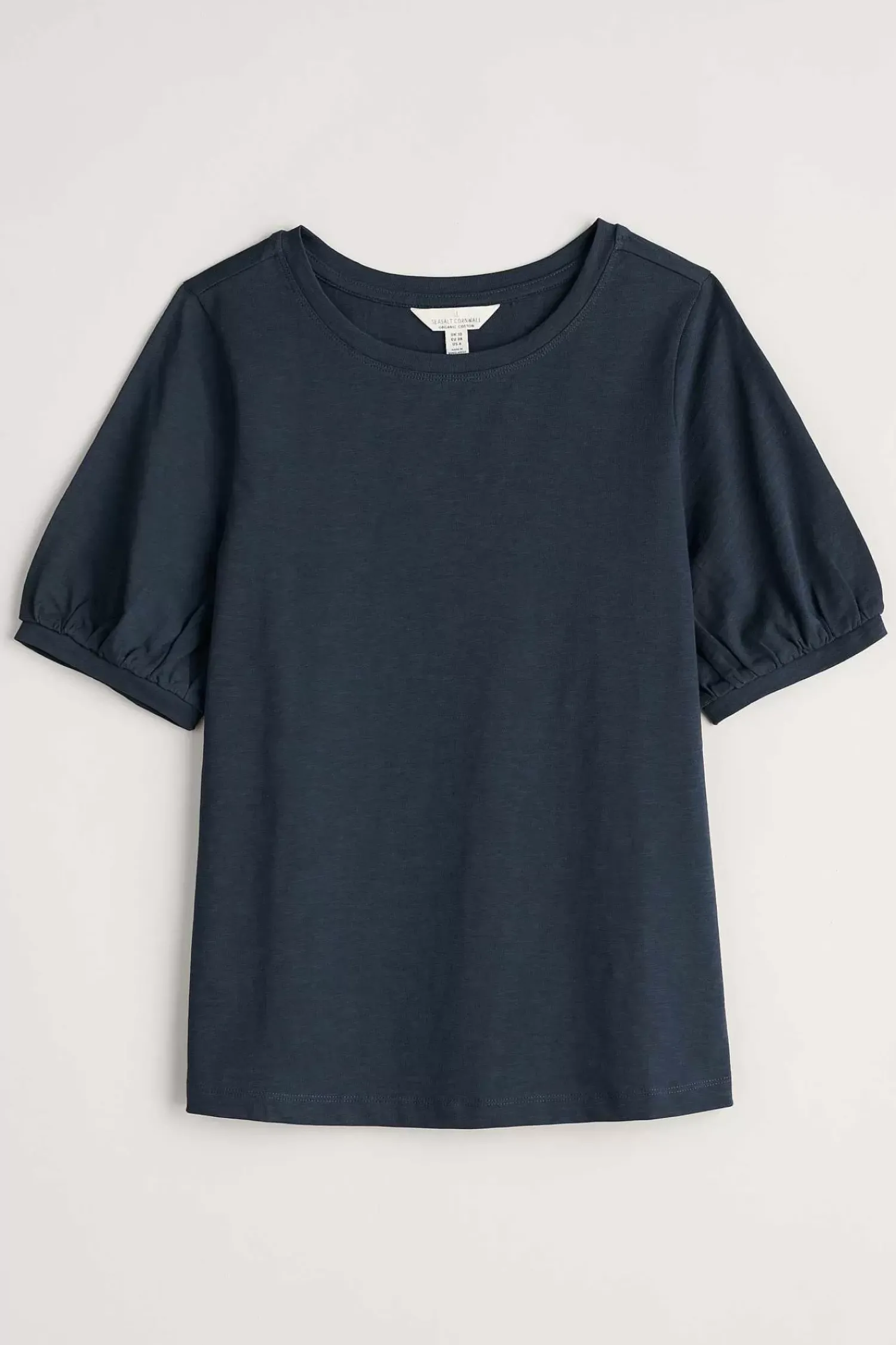 Tops<Seasalt Cornwall Oleander Blouson Sleeve T-Shirt (Gots) Maritime