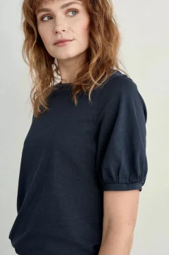 Tops<Seasalt Cornwall Oleander Blouson Sleeve T-Shirt (Gots) Maritime