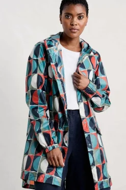 Coats & Jackets<Seasalt Cornwall Pack-It Waterproof Jacket Half Moons Chalk
