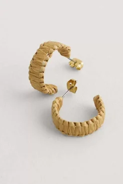 Jewellery<Seasalt Cornwall Petrel Hoop Raffia Hoop Earrings Agapanthus