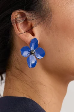Jewellery<Seasalt Cornwall Pollinator Flower Stud Earrings Lunaria Blue Jay