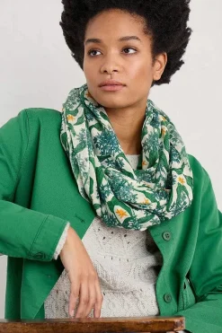 Scarves & Shawls<Seasalt Cornwall Pretty Circle Scarf Wetland Check Wreckage