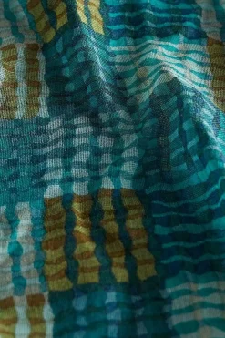 Scarves & Shawls<Seasalt Cornwall Pretty Circle Scarf Wetland Check Wreckage