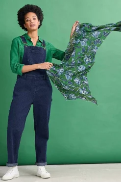 Scarves & Shawls<Seasalt Cornwall Pretty Printed Scarf Cyclamen Island