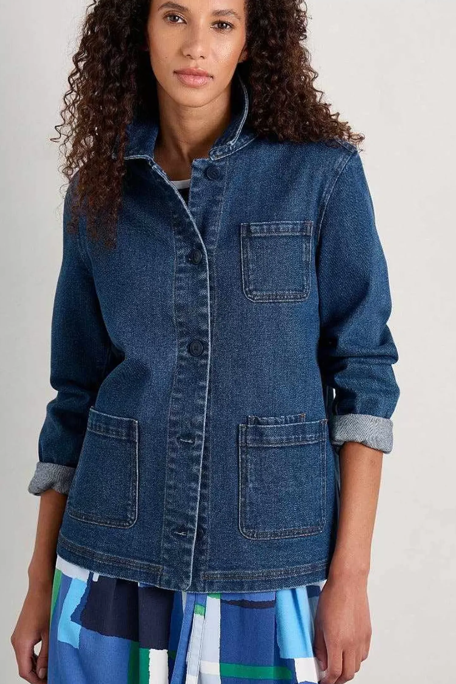 Coats & Jackets<Seasalt Cornwall Reading Rocks Jacket Mid Indigo Wash