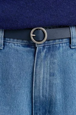 Belts<Seasalt Cornwall Reversible Leather Belt Harbour