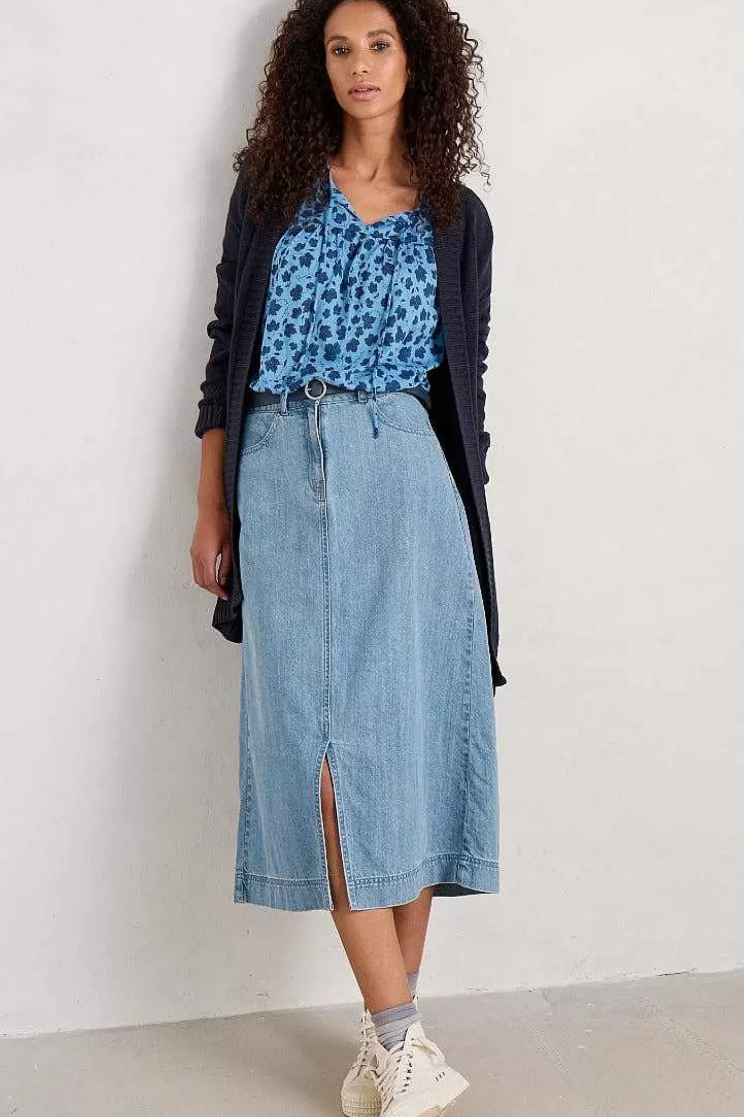 Tops<Seasalt Cornwall River's End Jersey Top Growing Ivy Clear Sky