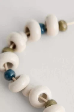 Jewellery<Seasalt Cornwall Rushes Beaded Necklace Gooseberry Chalk