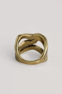 Jewellery<Seasalt Cornwall Ruthern Ring Shine Bright Brass