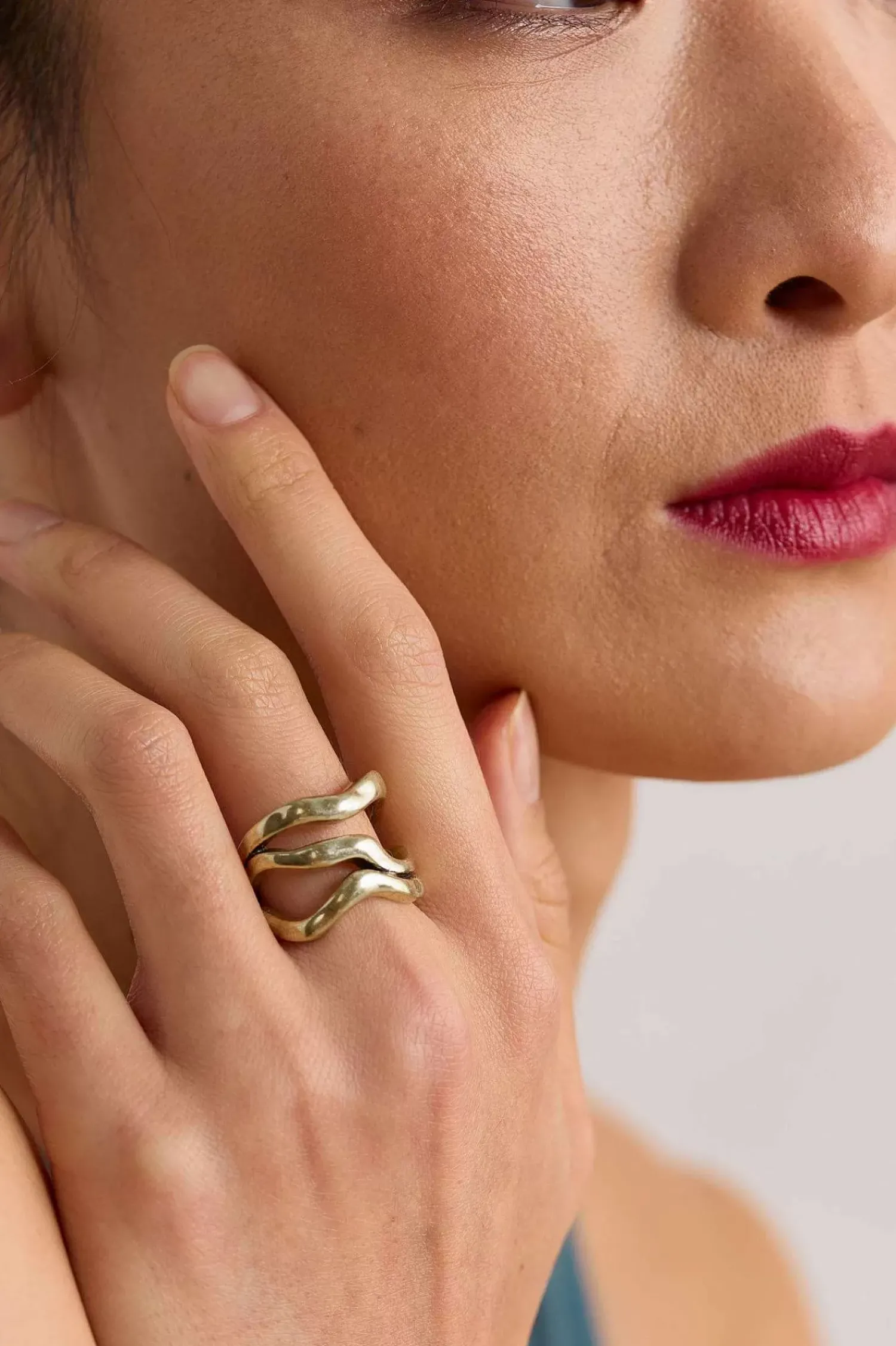 Jewellery<Seasalt Cornwall Ruthern Ring Shine Bright Brass