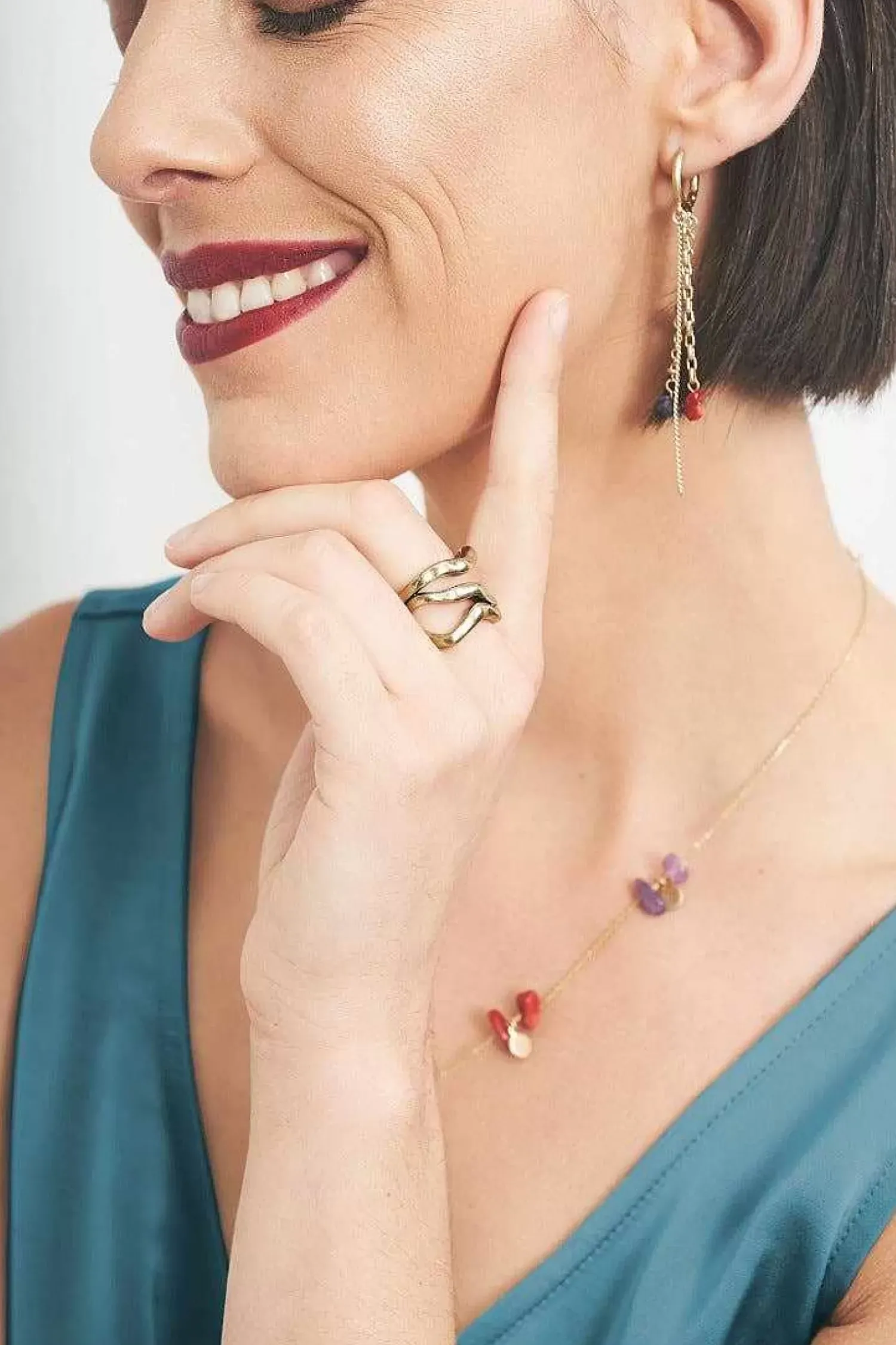 Jewellery<Seasalt Cornwall Ruthern Ring Shine Bright Brass