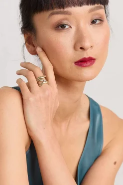 Jewellery<Seasalt Cornwall Ruthern Ring Shine Bright Brass