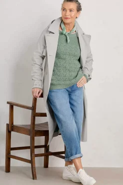 Knitwear<Seasalt Cornwall Sea Bird Organic Cotton Jumper Rosemary