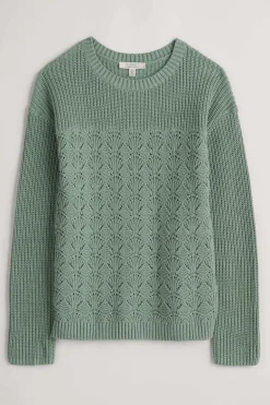 Knitwear<Seasalt Cornwall Sea Bird Organic Cotton Jumper Rosemary
