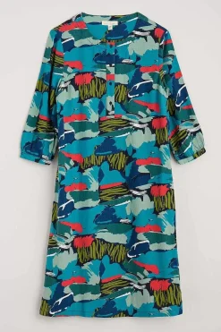 Dresses<Seasalt Cornwall Sea Call A-Line Dress Painted Marsh Maritime