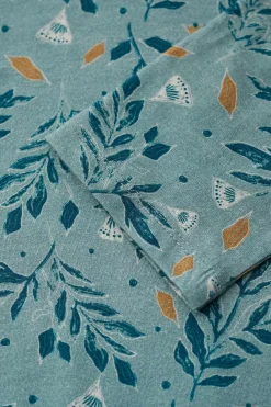 Tunics<Seasalt Cornwall Sea Cruise V-Neck Tunic (Gots) Glazed Foliage Sea Holly