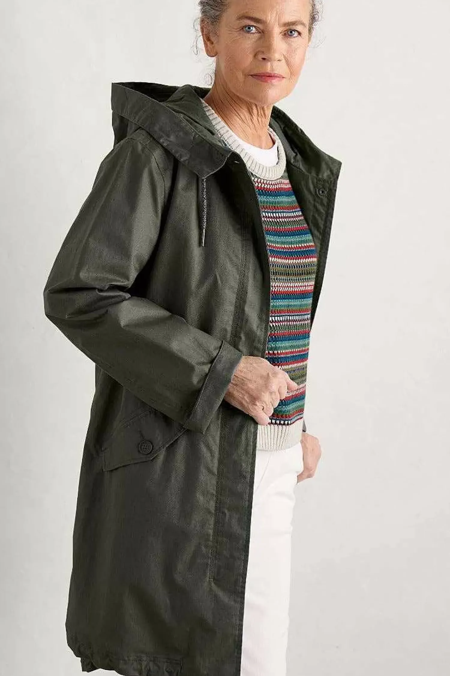 Coats & Jackets<Seasalt Cornwall Seafaring Waterproof Coat Trellis