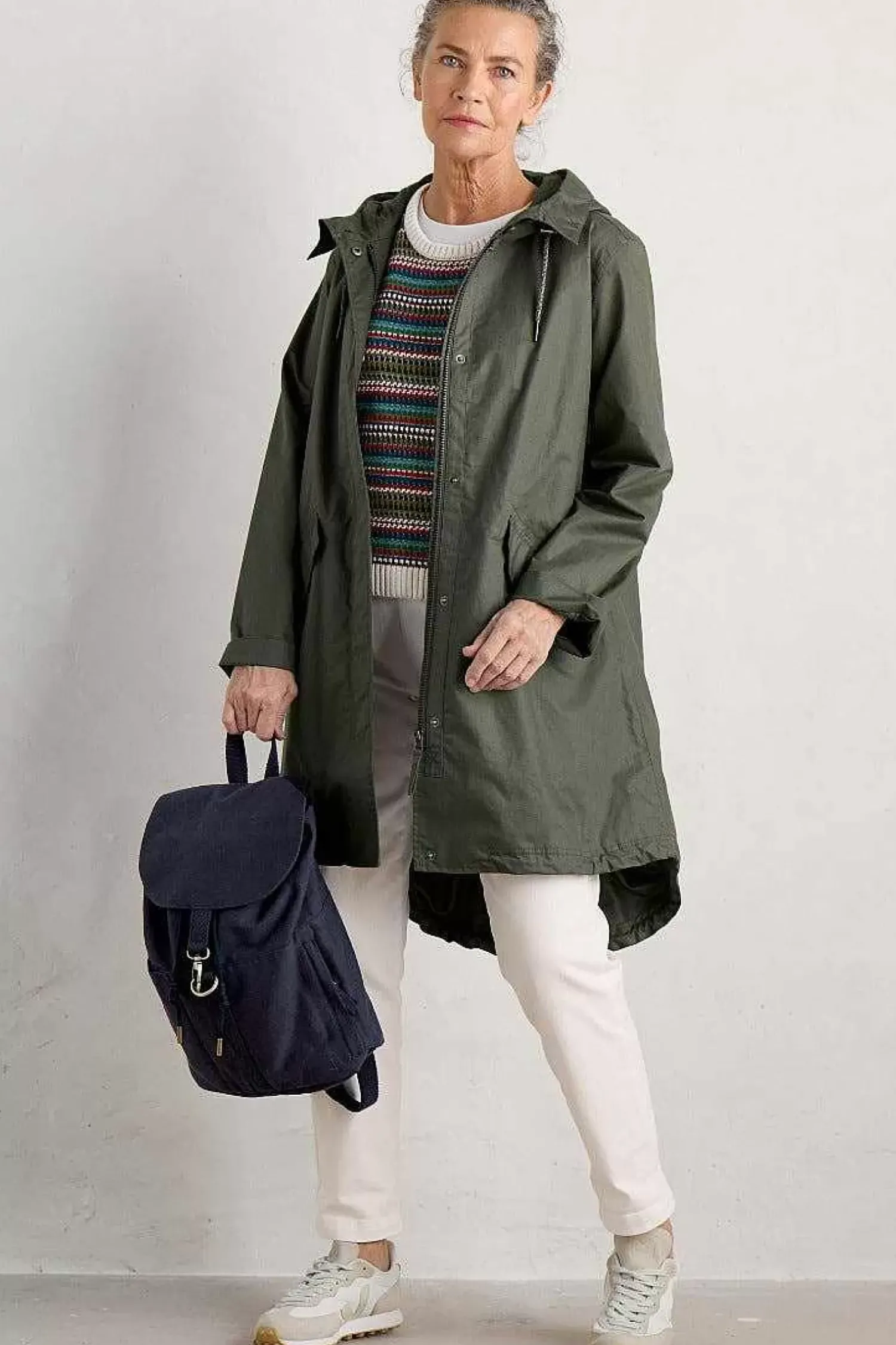 Coats & Jackets<Seasalt Cornwall Seafaring Waterproof Coat Trellis