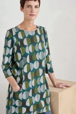Tunics<Seasalt Cornwall Shore Foraging Printed Tunic (Gots) Circle Markings Seaway