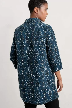 Tunics<Seasalt Cornwall Sky Sketch Needlecord Tunic Floral Blanket Dark Lugger