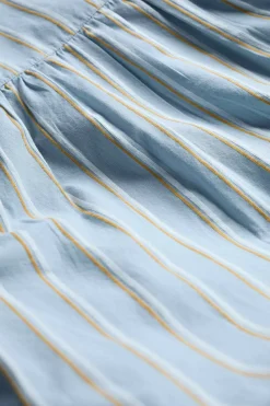 Tops<Seasalt Cornwall Spiral Flight Striped Shirt (Gots) Cornflower Blue Fog