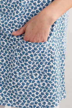 Tunics<Seasalt Cornwall Star Dance Short Sleeve Tunic Seaweed Frond Chalk