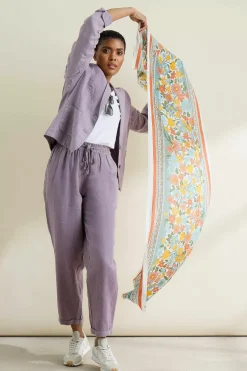 Scarves & Shawls<Seasalt Cornwall Summer Scarf Half Moons Chalk