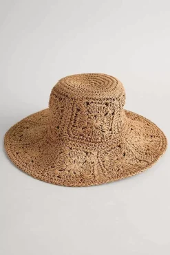 Hats<Seasalt Cornwall Sundew Crochet Hat Natural