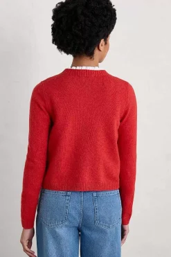 Knitwear<Seasalt Cornwall Tern Tide Cardigan Tomato