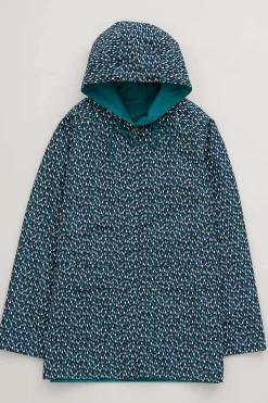 Coats & Jackets<Seasalt Cornwall The Reversible Waterproof Raincoat Rain Showers Maritime Chalk