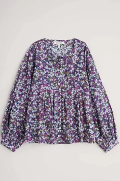 Tops<Seasalt Cornwall Thornapple Organic Cotton Shirt (Gots) Heather Fields Verbena