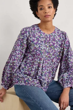 Tops<Seasalt Cornwall Thornapple Organic Cotton Shirt (Gots) Heather Fields Verbena