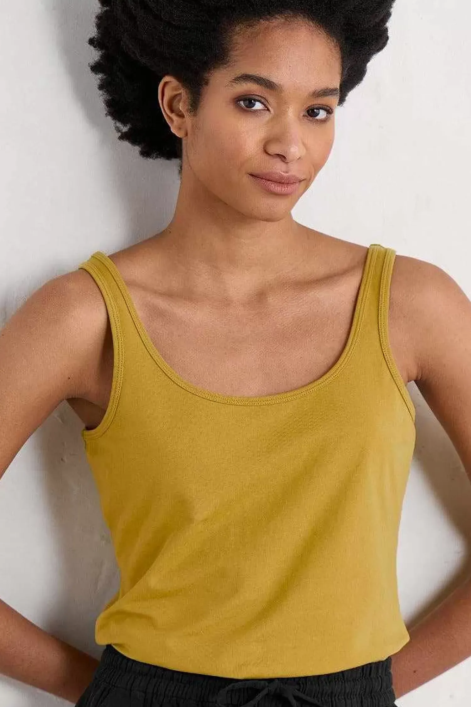 Tops<Seasalt Cornwall Tidal Drift Jersey Vest Pear