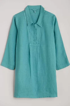 Tunics<Seasalt Cornwall Tide Clock 3/4 Sleeve Tunic Tidepool