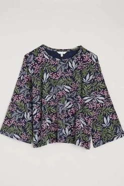 Nightwear<Seasalt Cornwall Tree Shadow Jersey Pyjamas Riverbed Floral Maritime