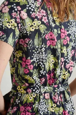 Trousers & Shorts<Seasalt Cornwall Treen Cove Linen Jumpsuit Painterly Field Maritime