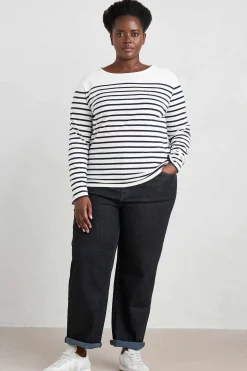 Trousers & Shorts<Seasalt Cornwall Trenow Cove Straight Leg Jeans Inkwell Overdye