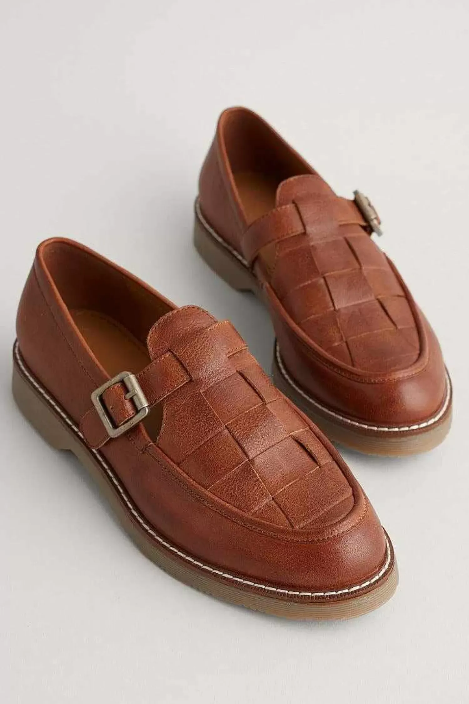 Shoes<Seasalt Cornwall Tresmeer Leather Shoes Rich Tan