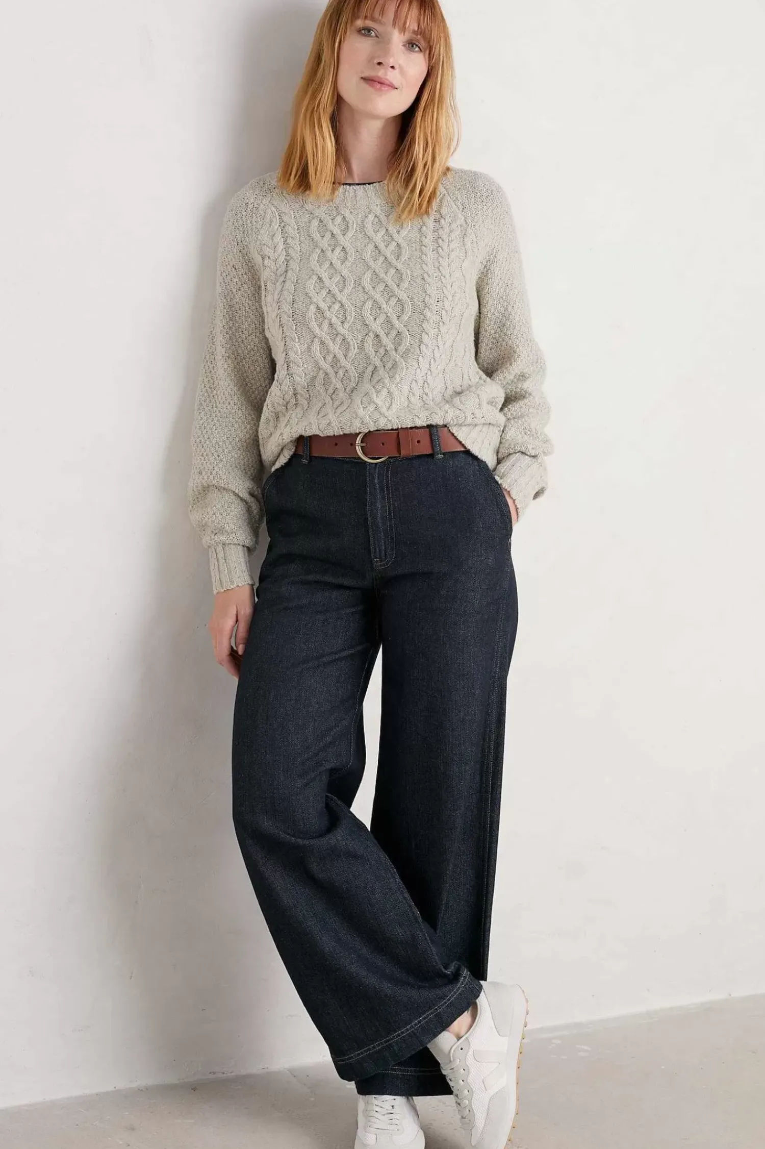 Knitwear<Seasalt Cornwall Tressa Cable Knit Jumper Aran