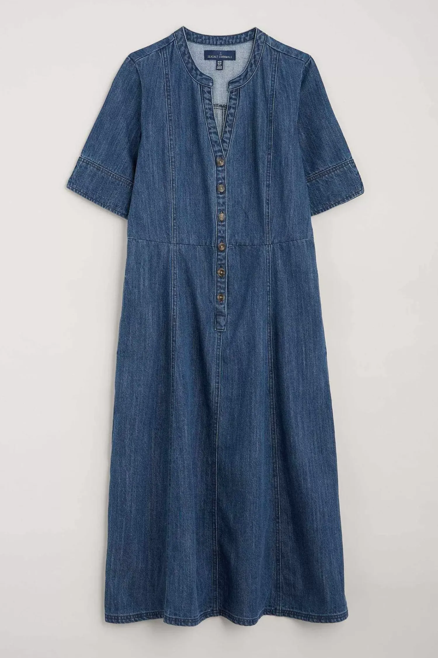 Dresses<Seasalt Cornwall Wightwick Midi Dress Mid Indigo Wash
