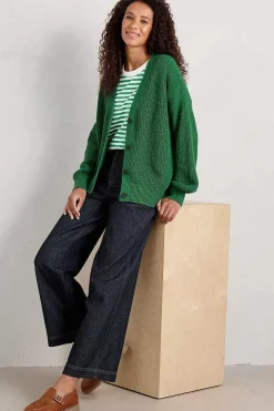 Knitwear<Seasalt Cornwall Winding Creek Organic Cotton Knit Cardigan Island