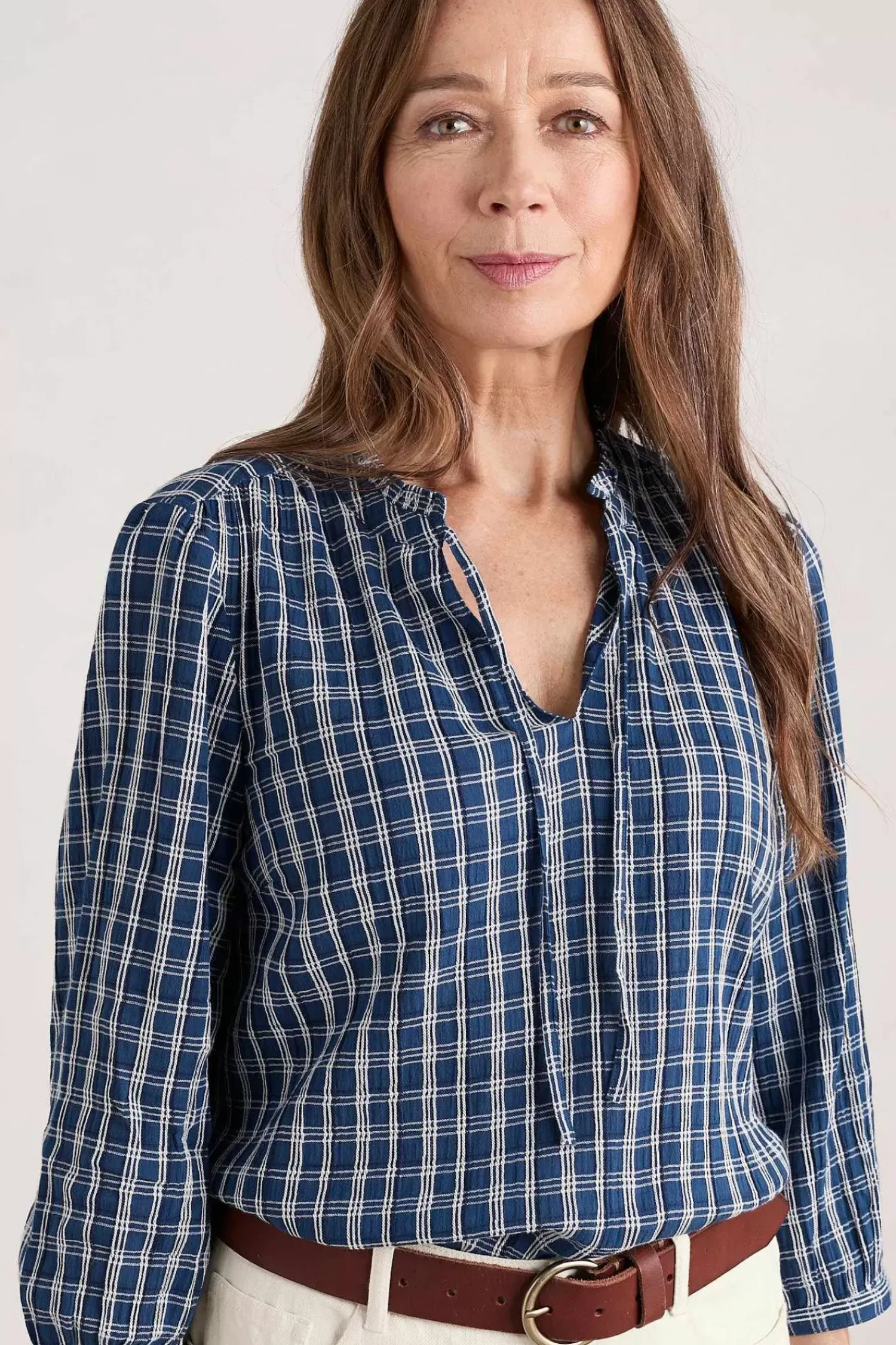 Tops<Seasalt Cornwall Winnard 3/4 Sleeve Top (Gots) Betony Squall