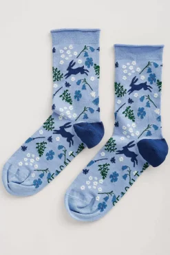 Socks & Tights<Seasalt Cornwall Women's Arty Socks Salt Marsh Maritime