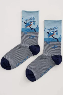 Socks & Tights<Seasalt Cornwall Women's Arty Socks Salt Marsh Maritime