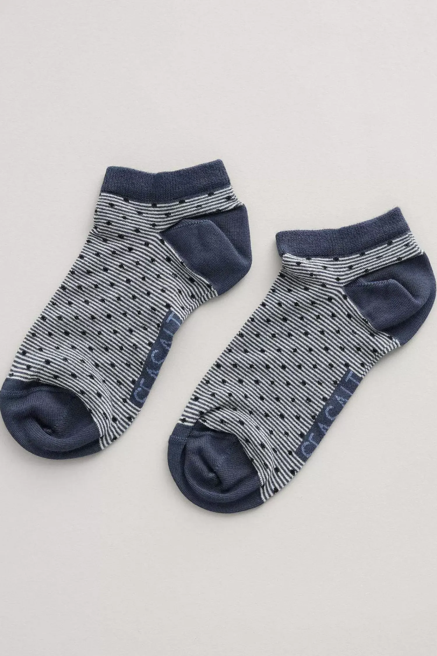 Socks & Tights<Seasalt Cornwall Women's Everyday Trainer Socks Spot Stripe Dusk
