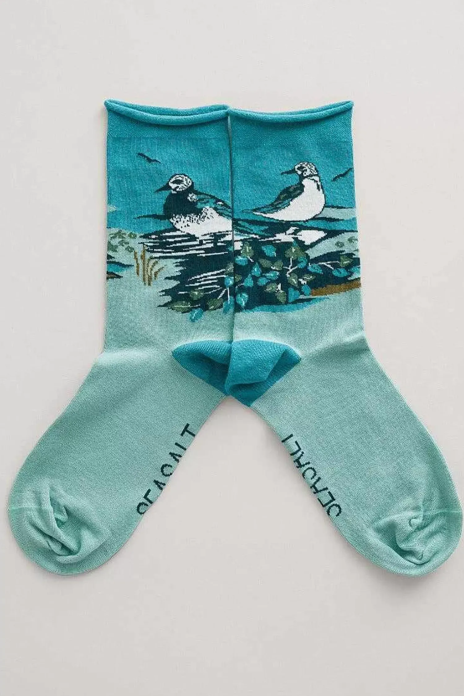 Socks & Tights<Seasalt Cornwall Women's Postcard Organic Cotton Socks Orchard Trees Onyx