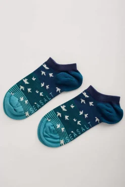 Socks & Tights<Seasalt Cornwall Women's Sailor Trainer Sock Starling Scatter Maritime