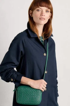 Bags<Seasalt Cornwall Woven Sea Fan Leather Cross-Body Bag Copse