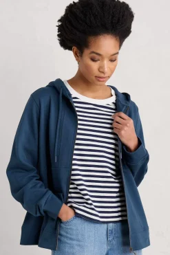 Tops<Seasalt Cornwall Wych Elm Zip Up Hoodie Squall